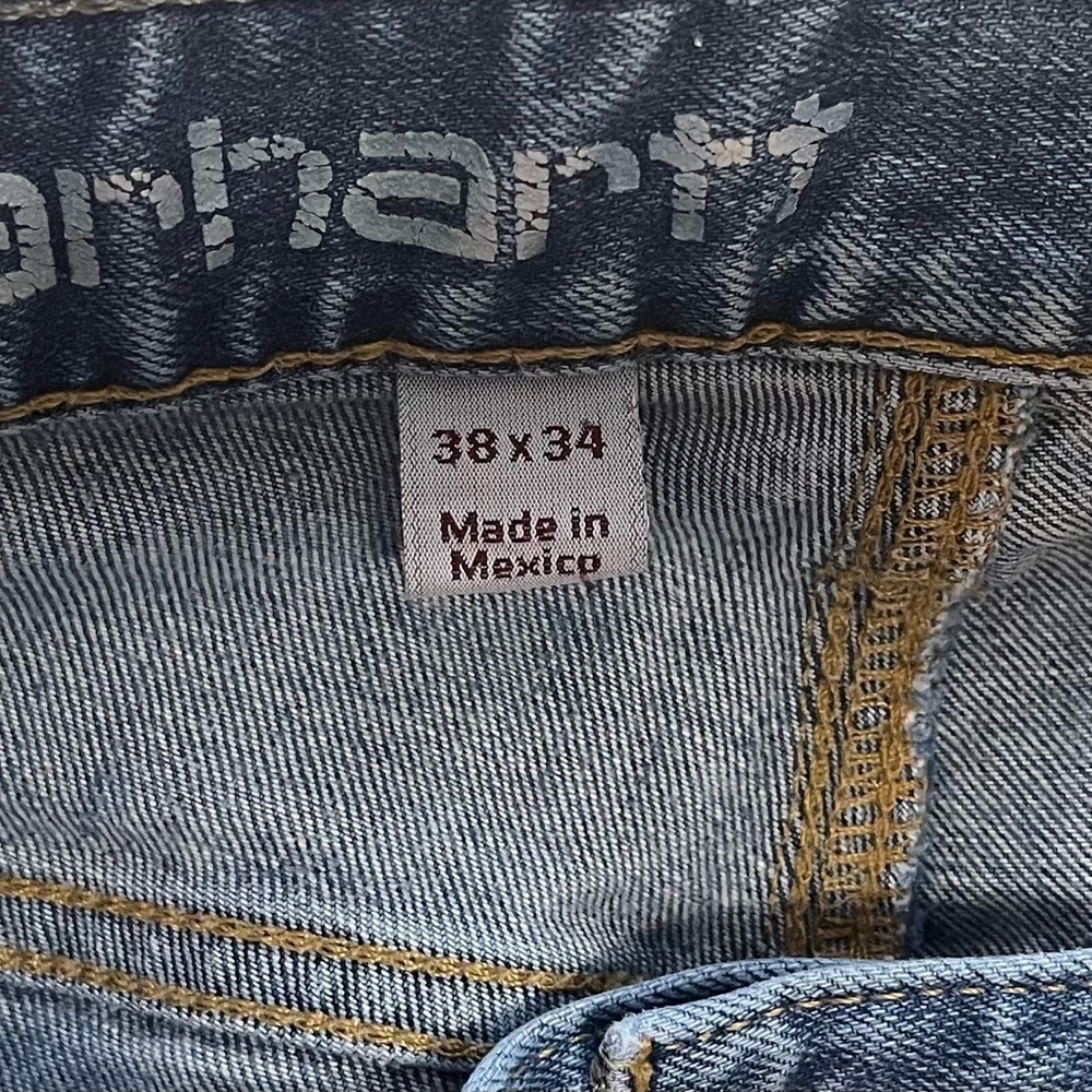 Carhartt Men’s Relaxed Fit Distressed Jeans. Size 38 - Picture 7 of 7